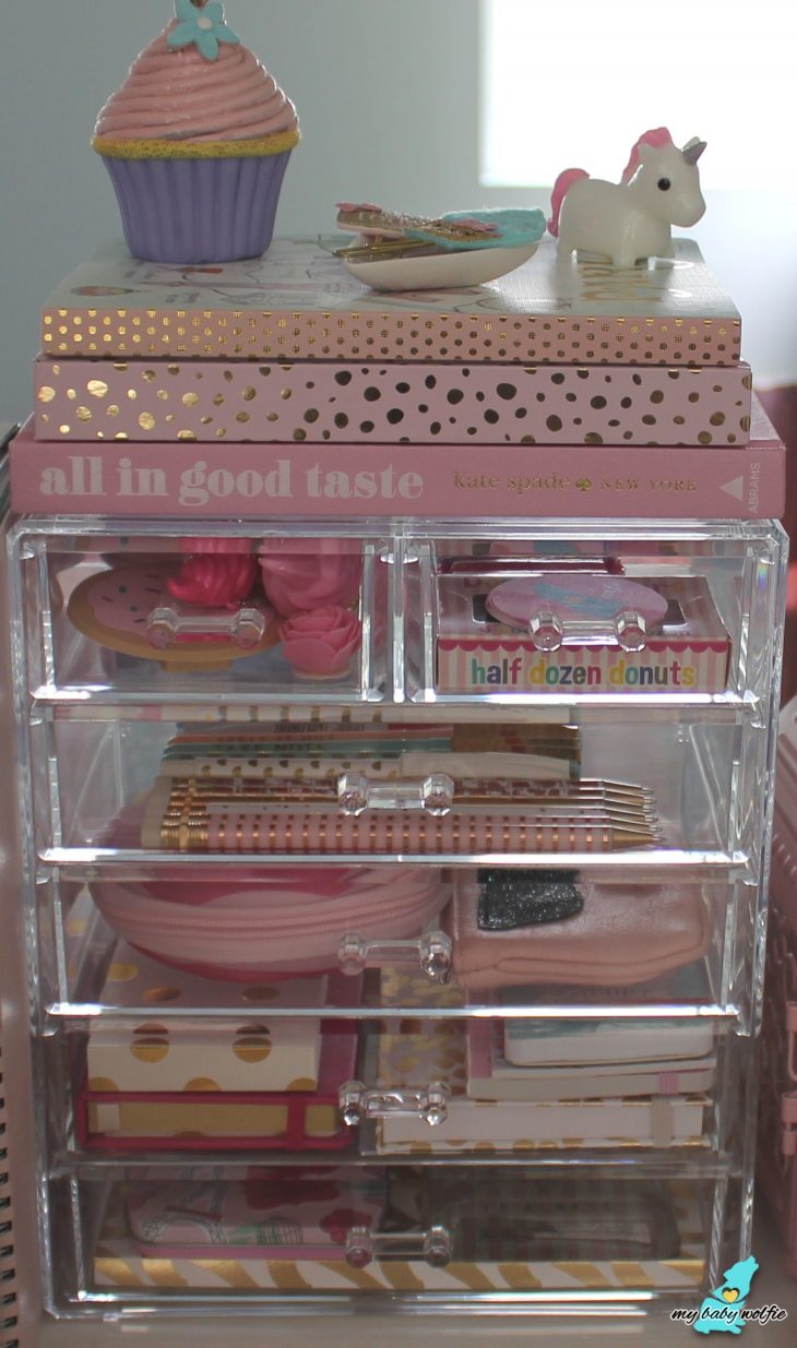 acrylic 6 drawers organizer