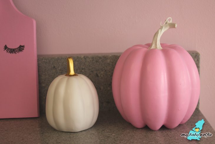 pink sparkly pumpkin